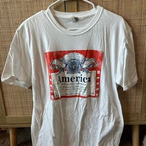 Women’s White Graphic America T-Shirt